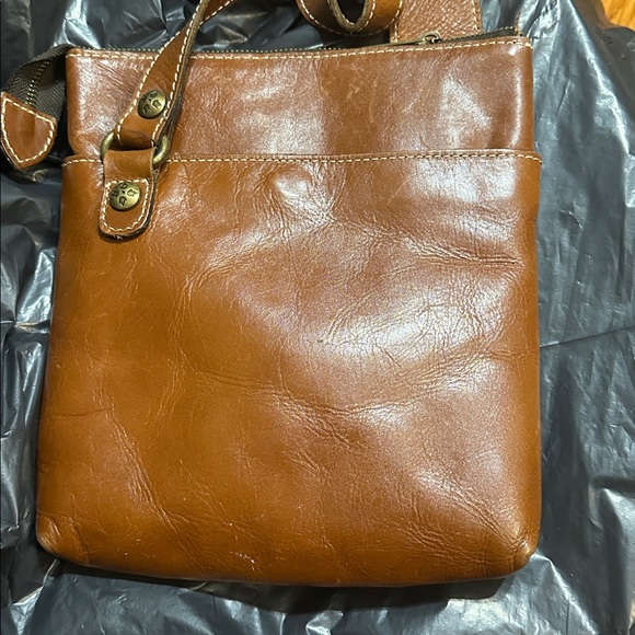 Patricia Nash Elegant Brown Embossed Crossbody Bag - Picture 3 of 8